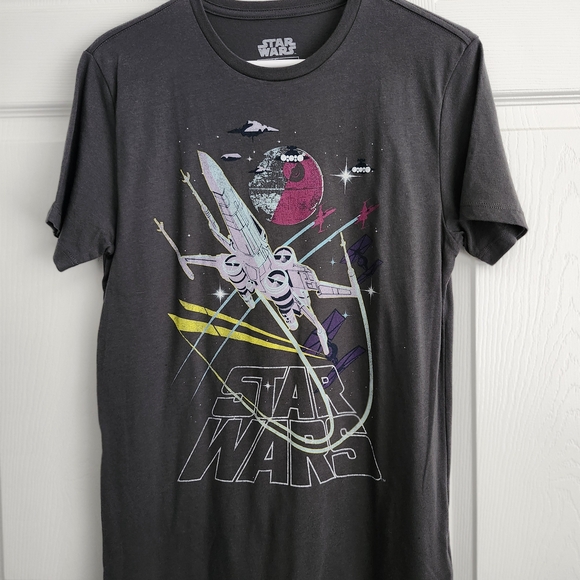 Star Wars Other - Star Wars Men's Black Graphic X-Wing and Death Star Tee